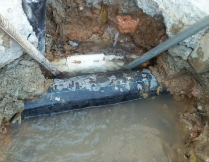 利津测漏水之水管漏水